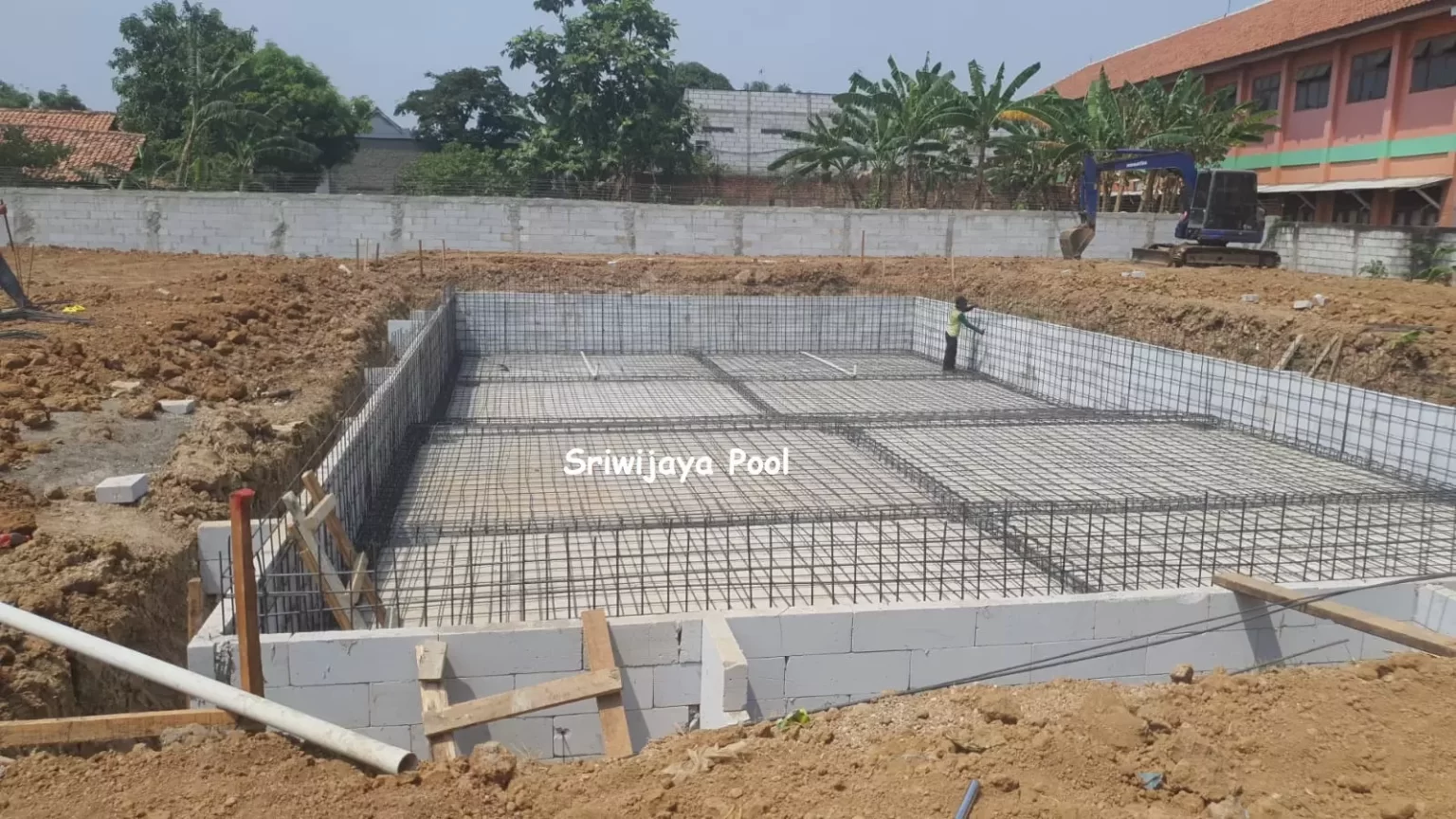 Proses Pembesian kolam Renang Di Palembang proses pembesian kolam renang